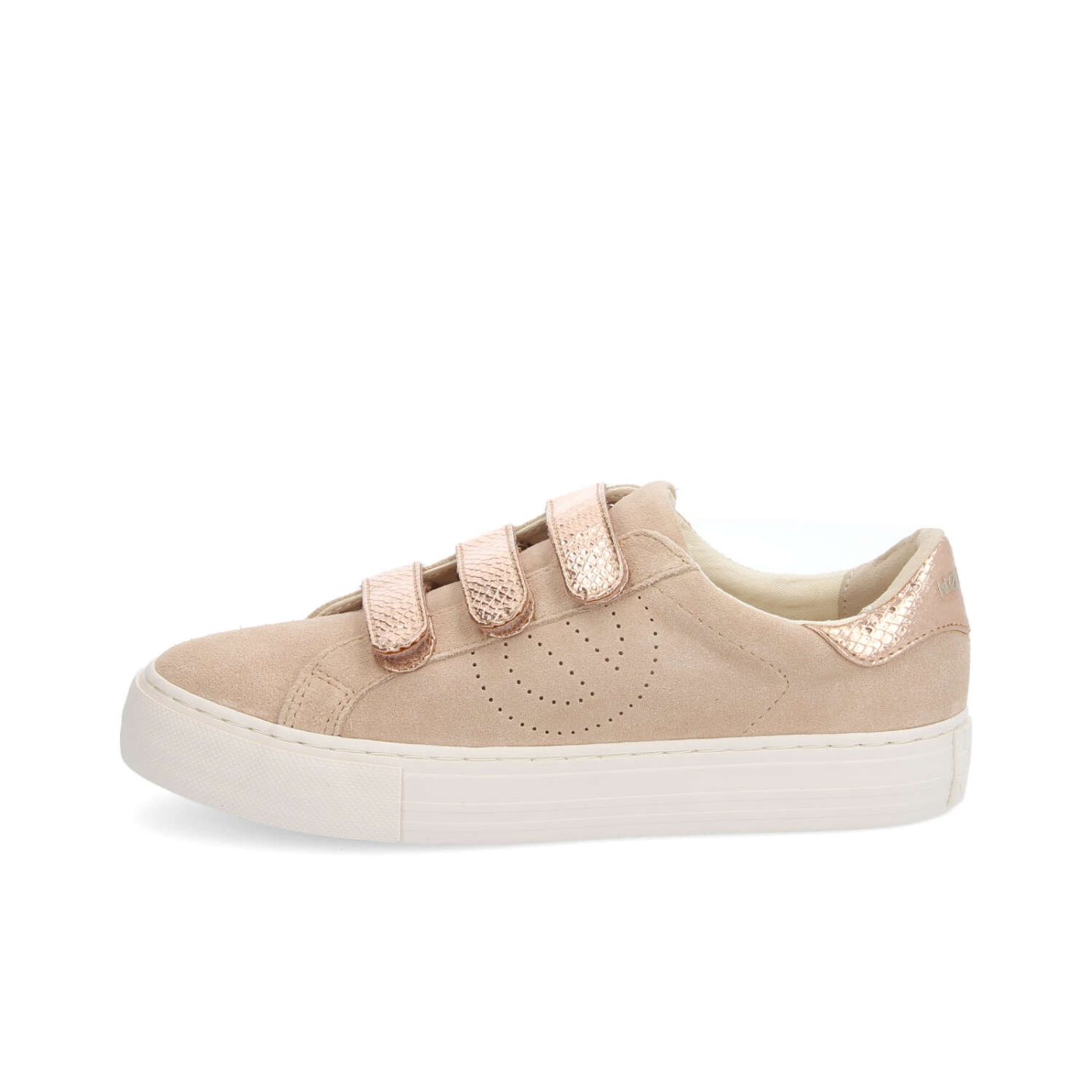 ARCADE STRAPSPERFO W - SUEDE/KROCO - BEIGE/COPPER